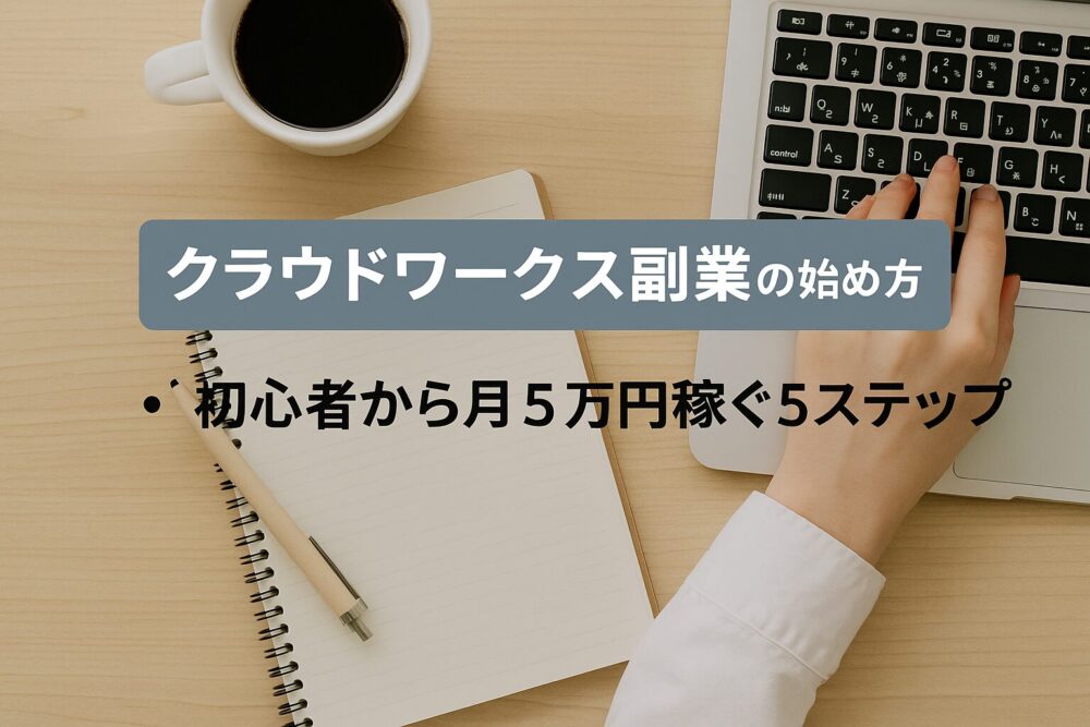 クラウドワークス副業の始め方5ステップ