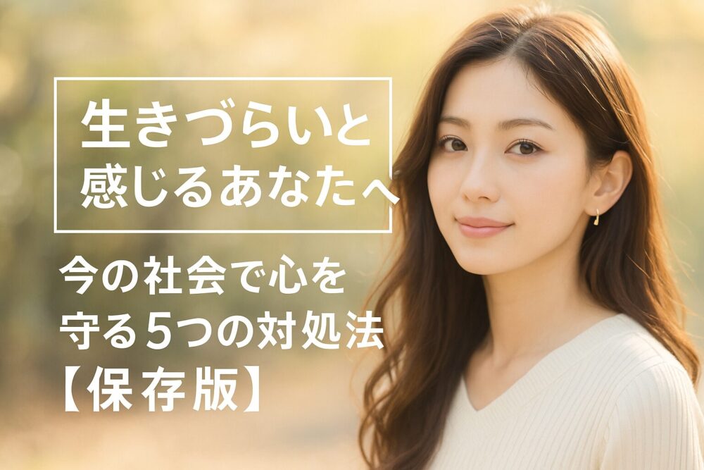 生きづらいと感じる人へ向けた自己啓発記事のアイキャッチ画像