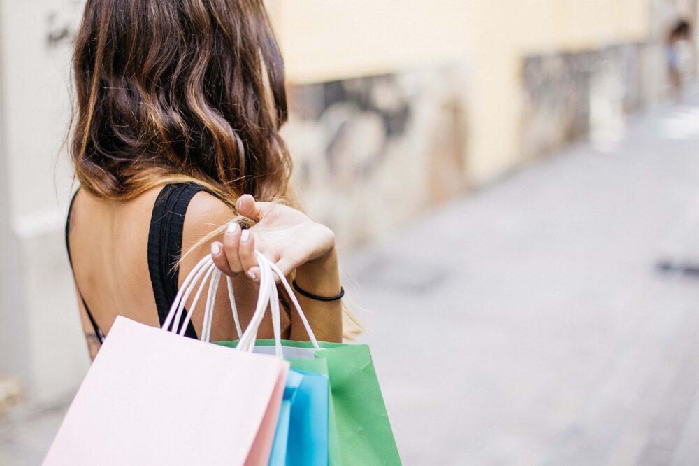 メルカリで買い物した女性